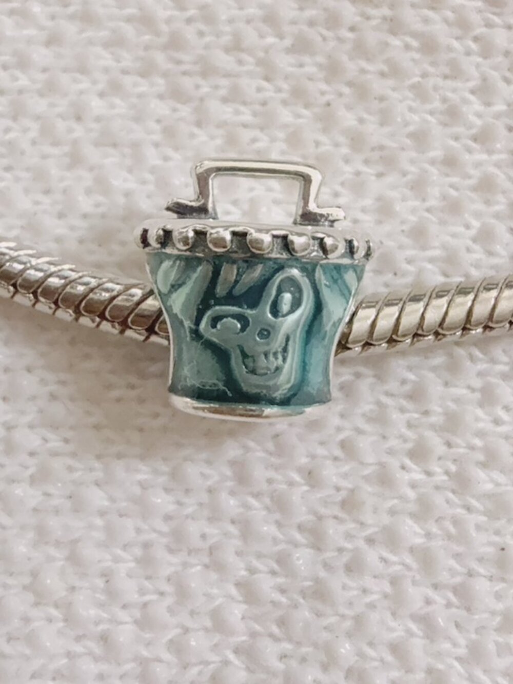 Disney Haunted Mansion Hatbox Ghost Silver Charm For Pandora Bracelet